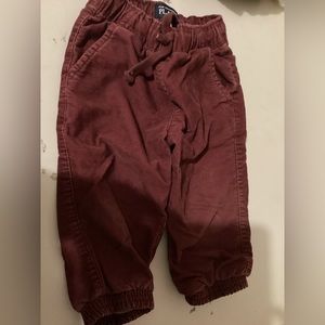 Size 18-24 months maroon corduroy pants